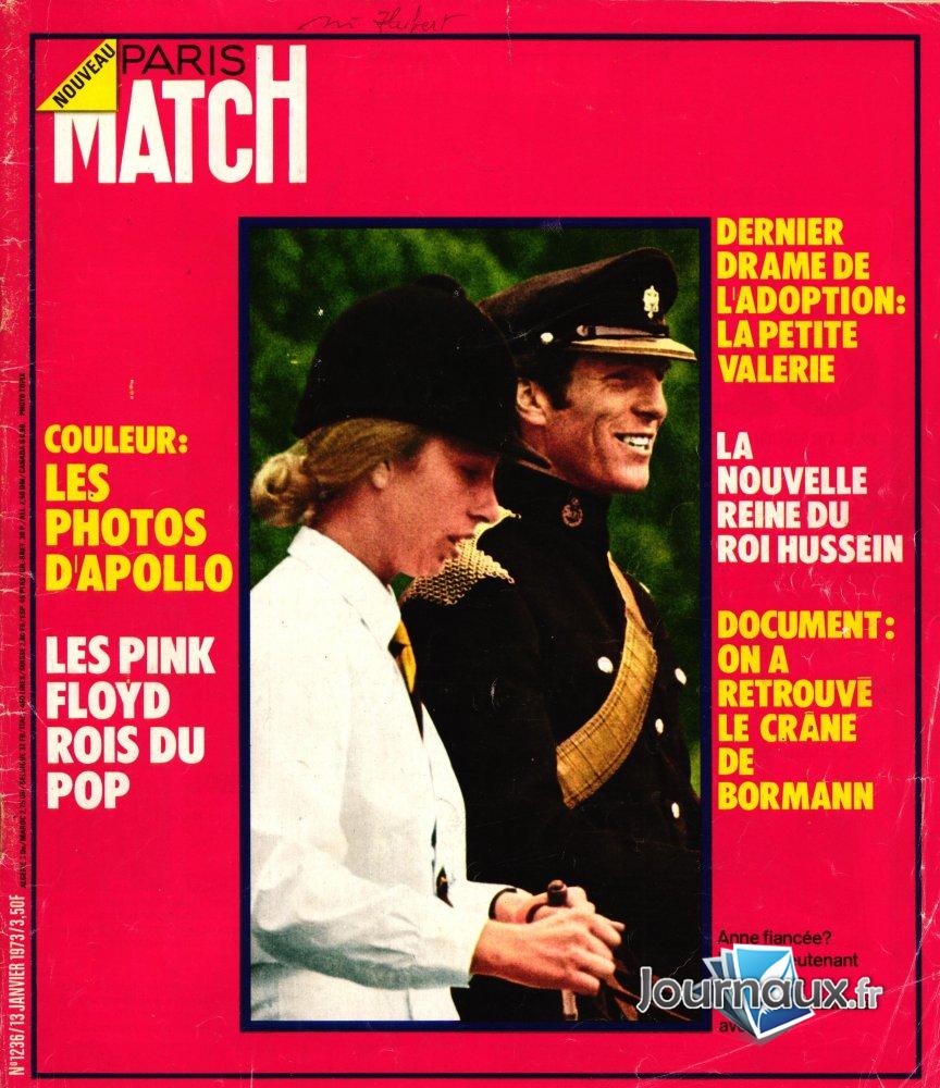 Paris Match du 13 Janvier 1973 - Pink Floyd  n° 1236 2023-09-15