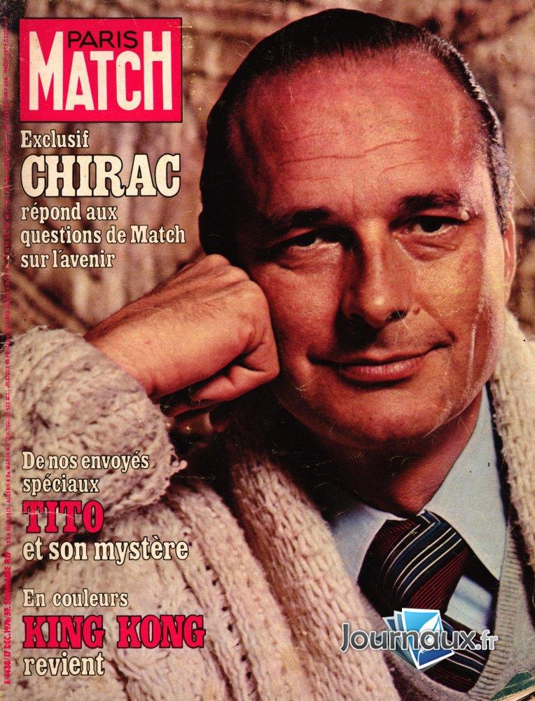 Paris Match du 17 Décembre 1976 - Chirac n° 1438 2023-09-08