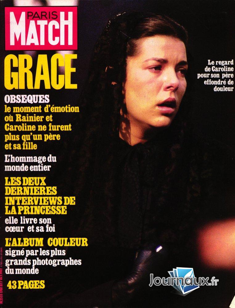 Paris Match du 1 Octobre 1982 - Grace n° 1740 2025-09-02