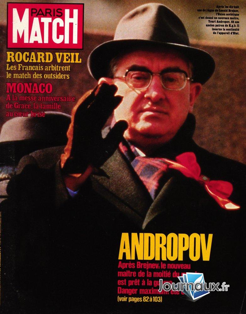Paris Match du 26 Novembre 1982  - Andropov n° 1748 2025-08-29