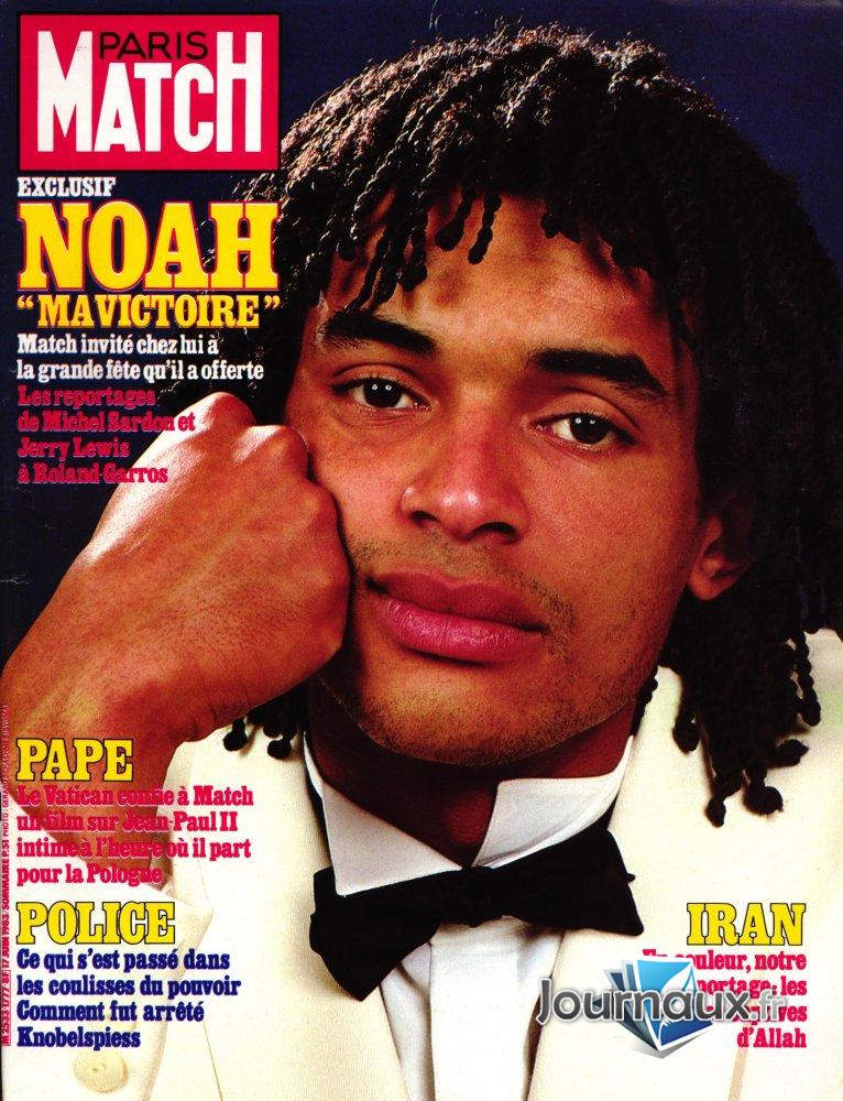 Paris Match du 17 Juin 1983 Yannick Noah n° 1777 2022-03-19
