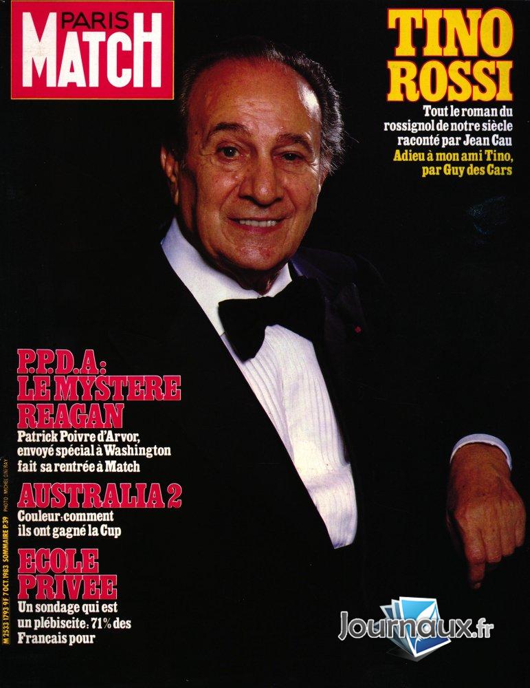 Paris Match du 7 Octobre 1983 n° 1793 2022-05-25