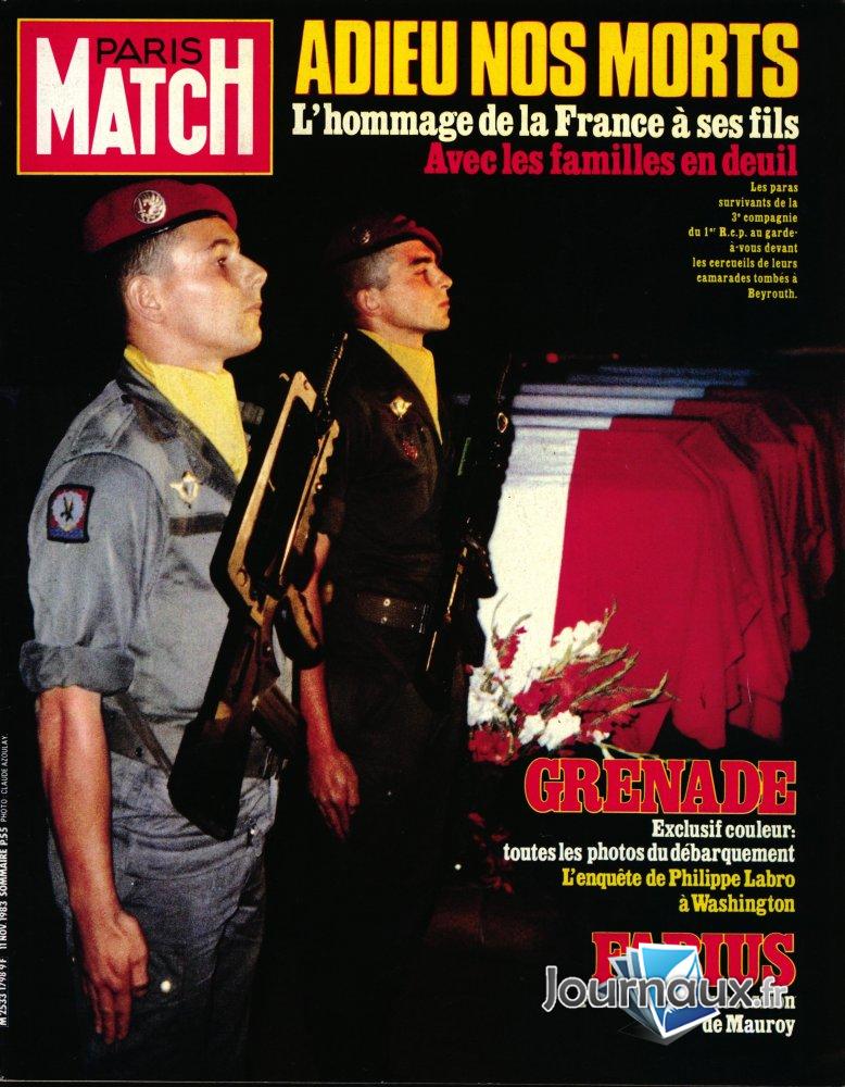 Paris Match du 11 Novembre 1983