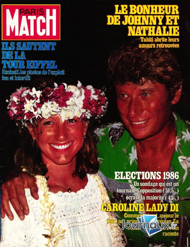 Paris Match du 4 Mai 1984 Johnny Hallyday