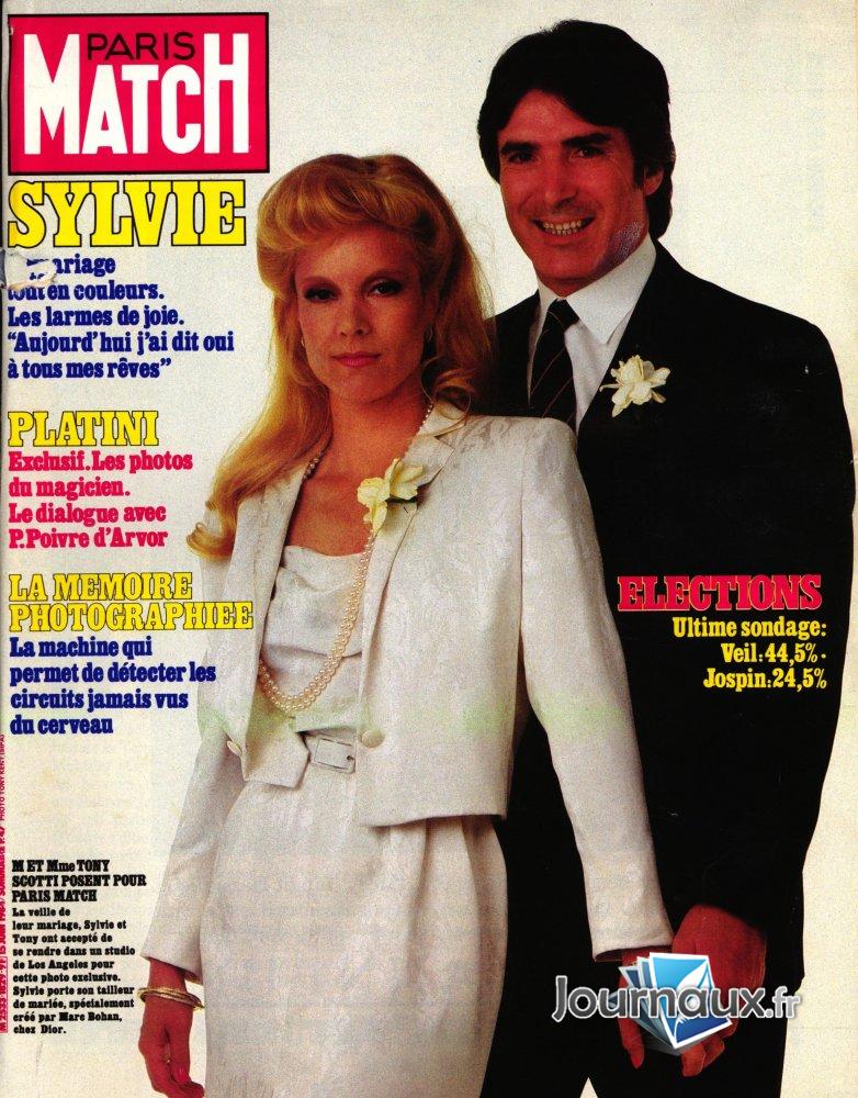 Paris Match du 15 Juin 1984 Sylvie Vartan