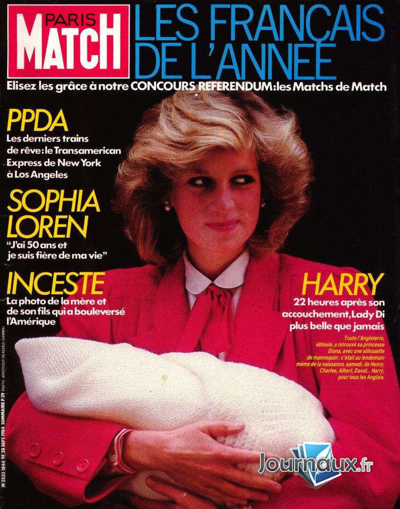 Paris Match du 28 Septembre 1984 Lady Di