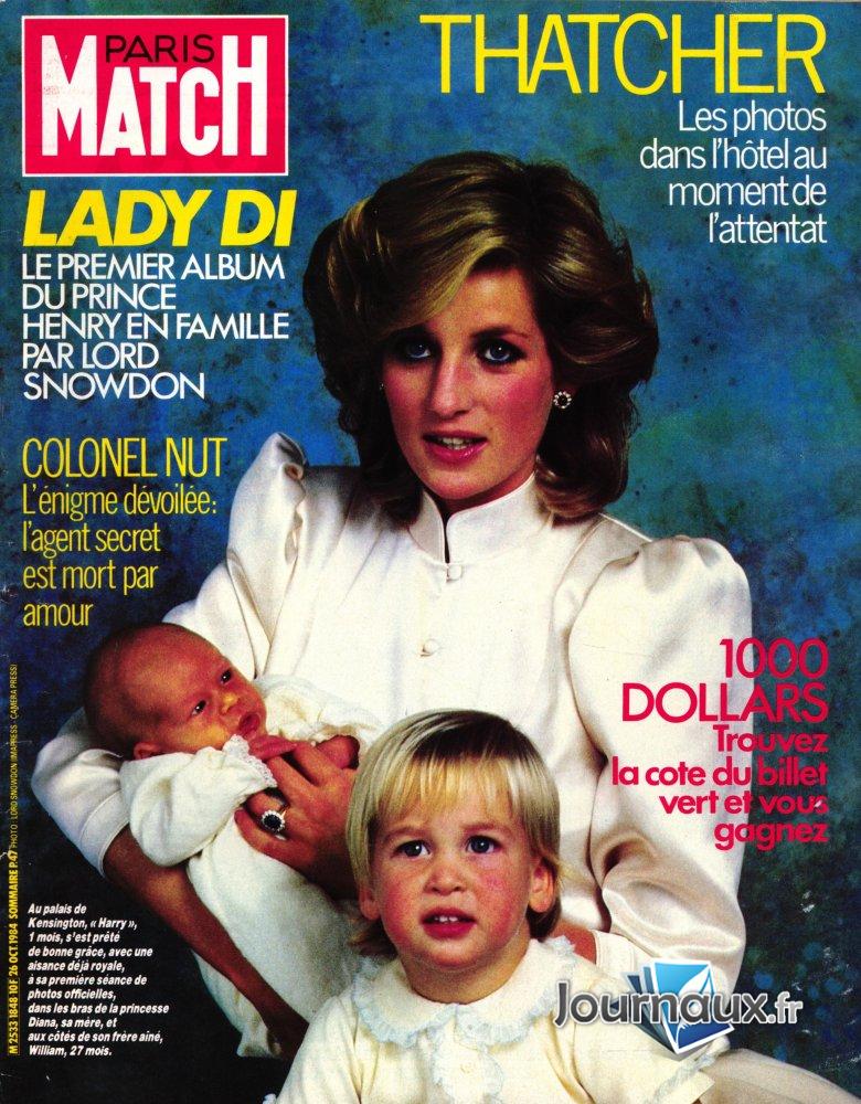 Paris Match du 26 Octobre 1984 Lady Di