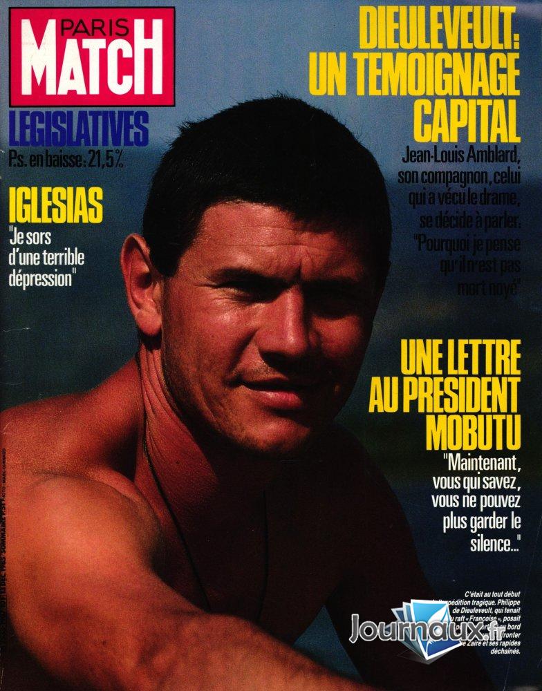 Paris Match du 13 Décembre 1985 Dieuleveult