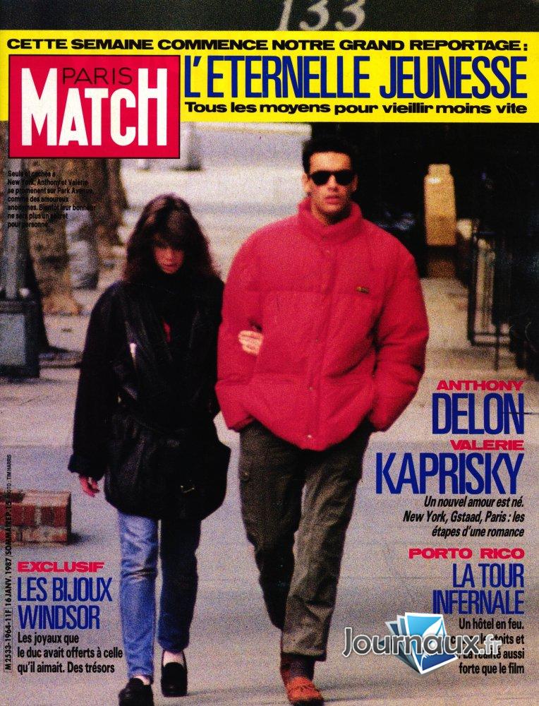 Paris Match du 16 janvier 1987 Delon n° 1964 2022-06-15