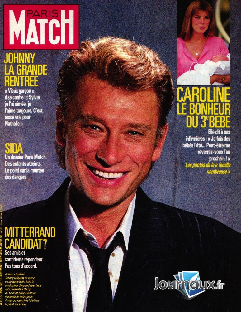 Paris Match du 18-09-1987 Johnny n° 1999 2023-02-24