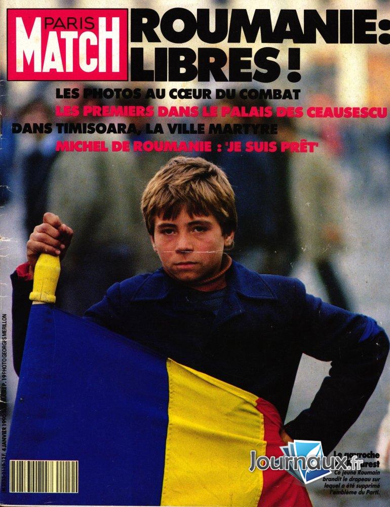 Paris Match du 4 janvier 1990 - Roumanie libres ! n° 2119 2025-10-29