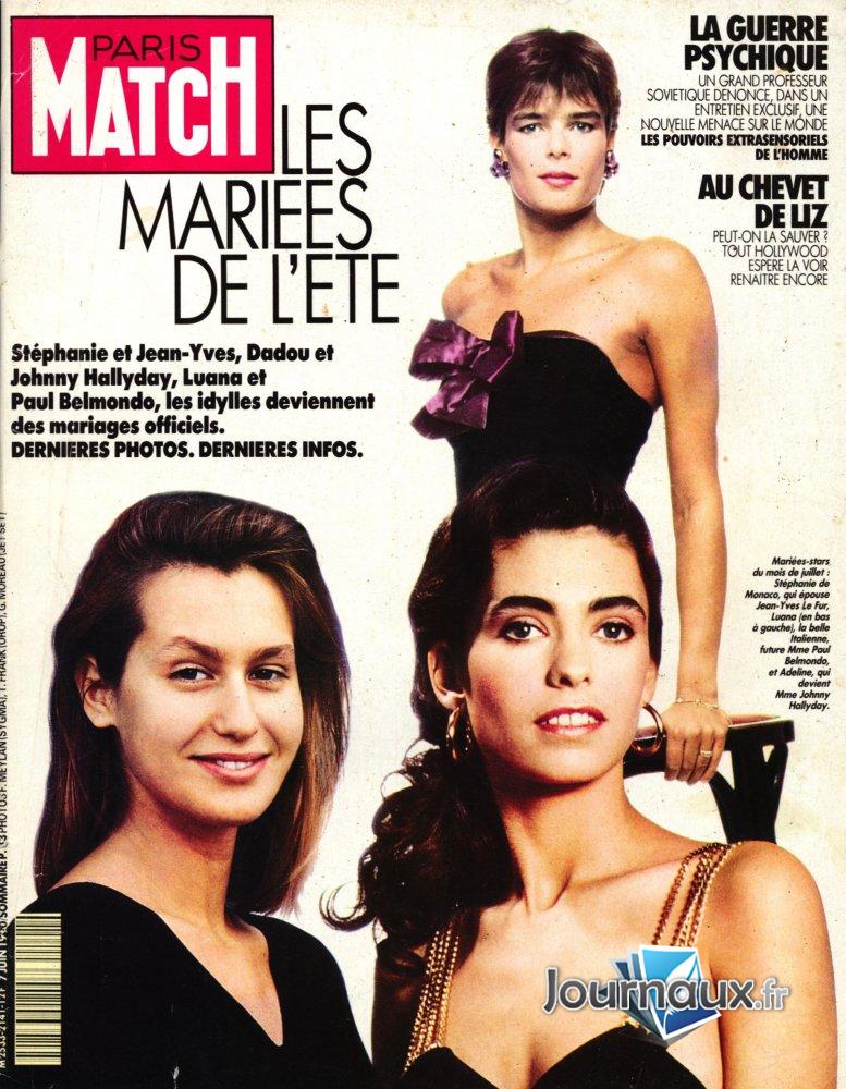 Paris Match du 7 juin 1990 - Les mariées de l'été n° 2141 2025-10-28