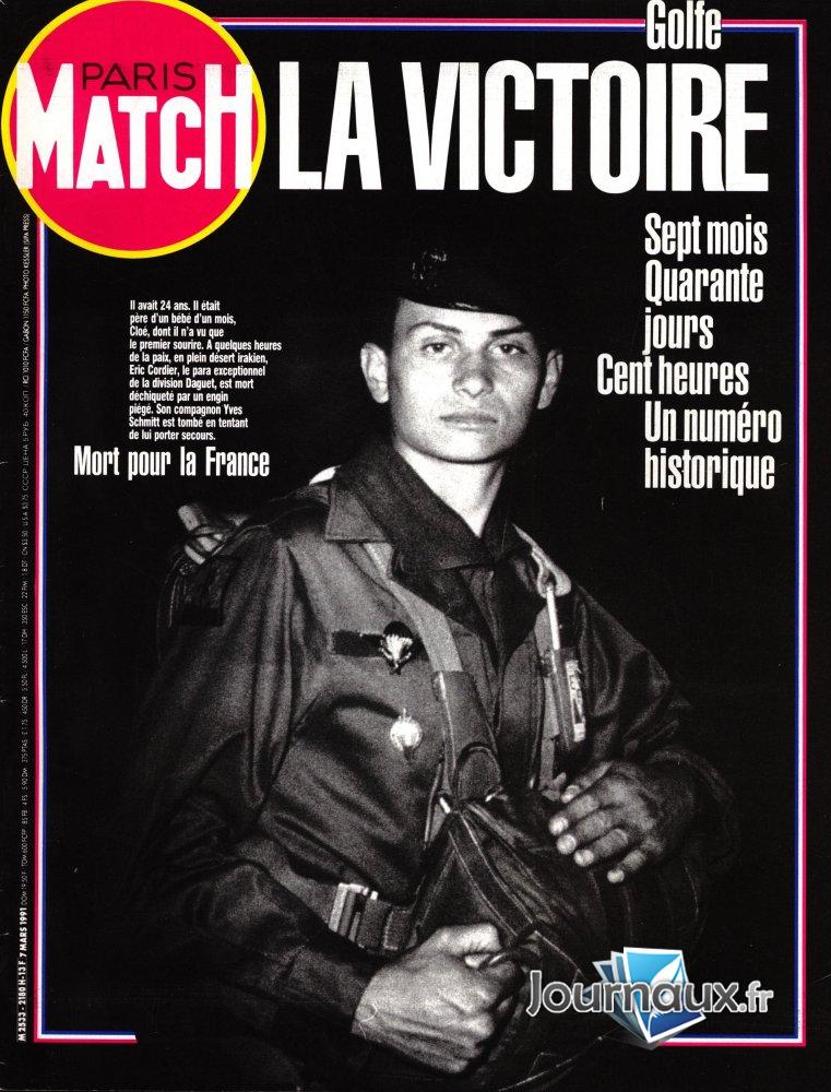 Paris Match du 7 Mars 1991