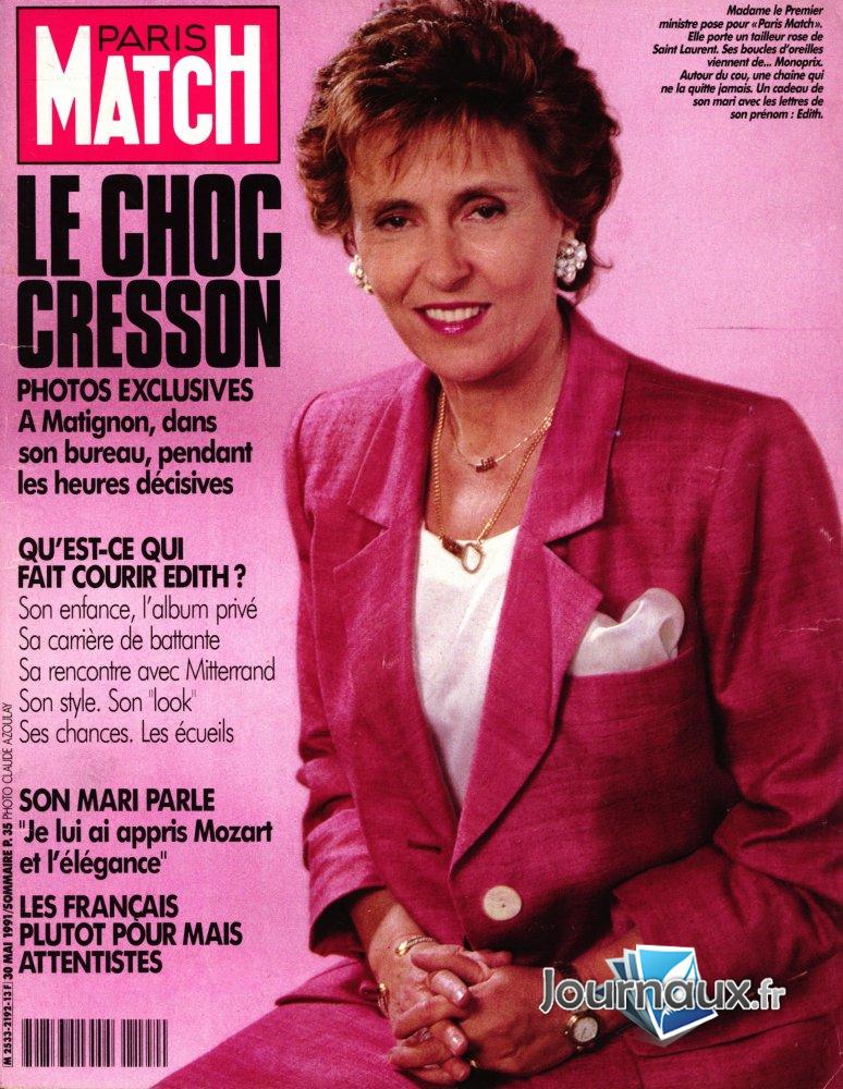 Paris Match du 30 Mai 1991 - Le choc Cresson n° 2192 2025-10-29