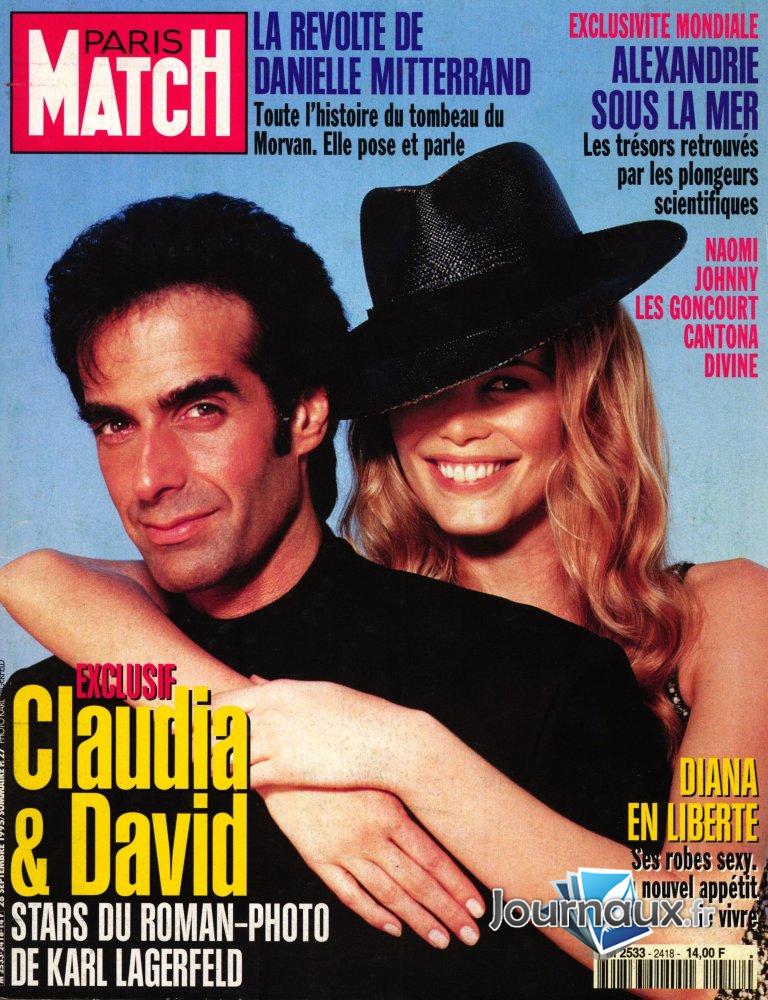 Paris Match du 28 Septembre 1995 - Claudia & David  n° 2418 2025-08-28