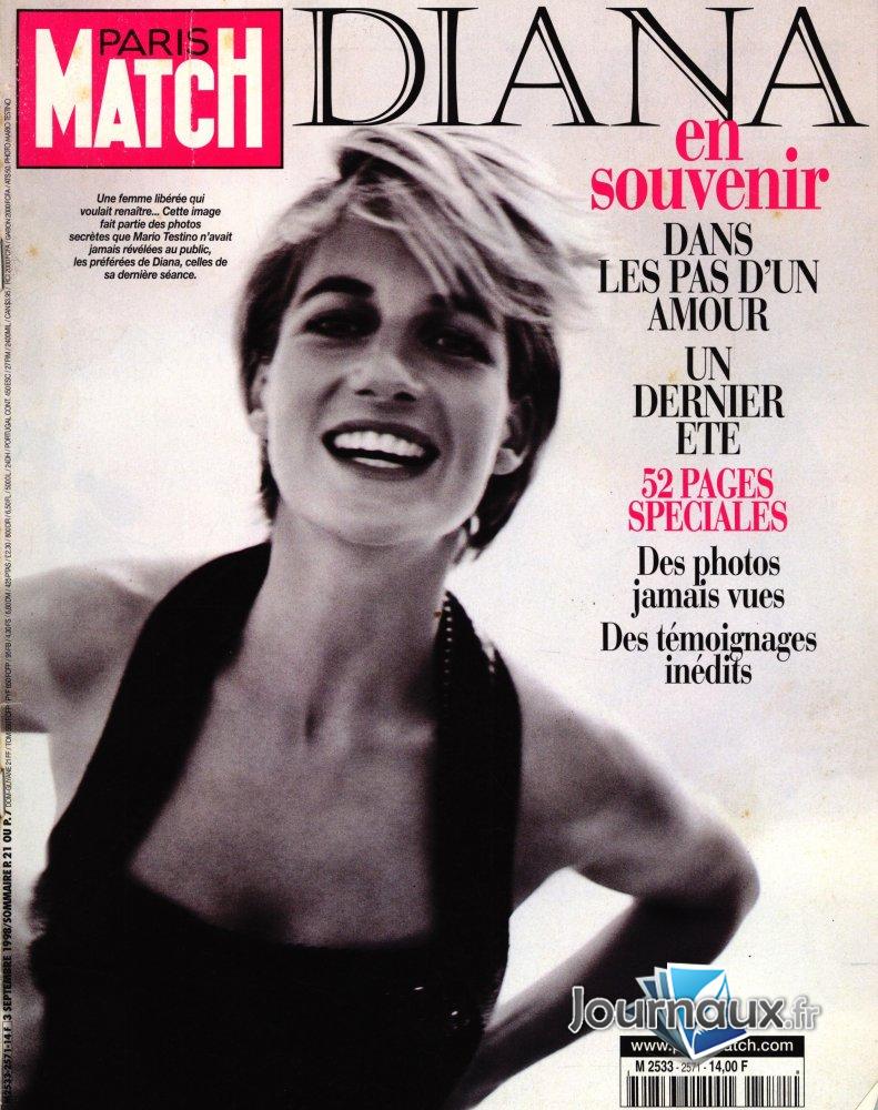 Paris Match du 3 Septembre 1998  - Diana  n° 2571 2025-08-28