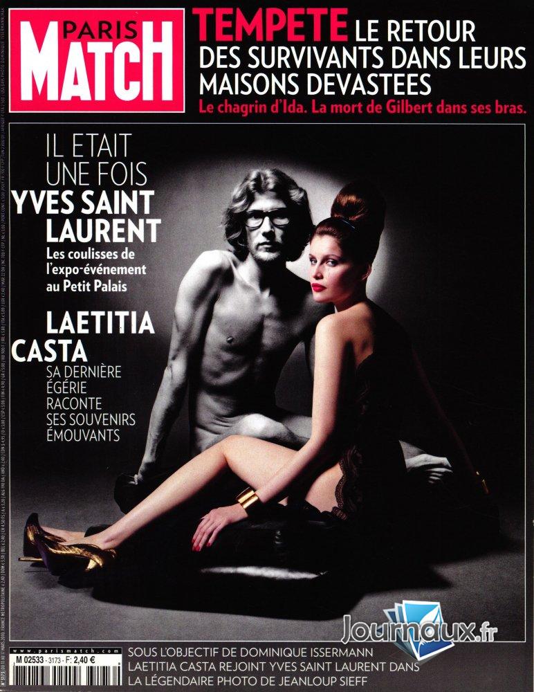 Paris Match du 11 au 17 Mars 2010 - Yves saint laurent Laetitia Casta  n° 3173 2024-09-30