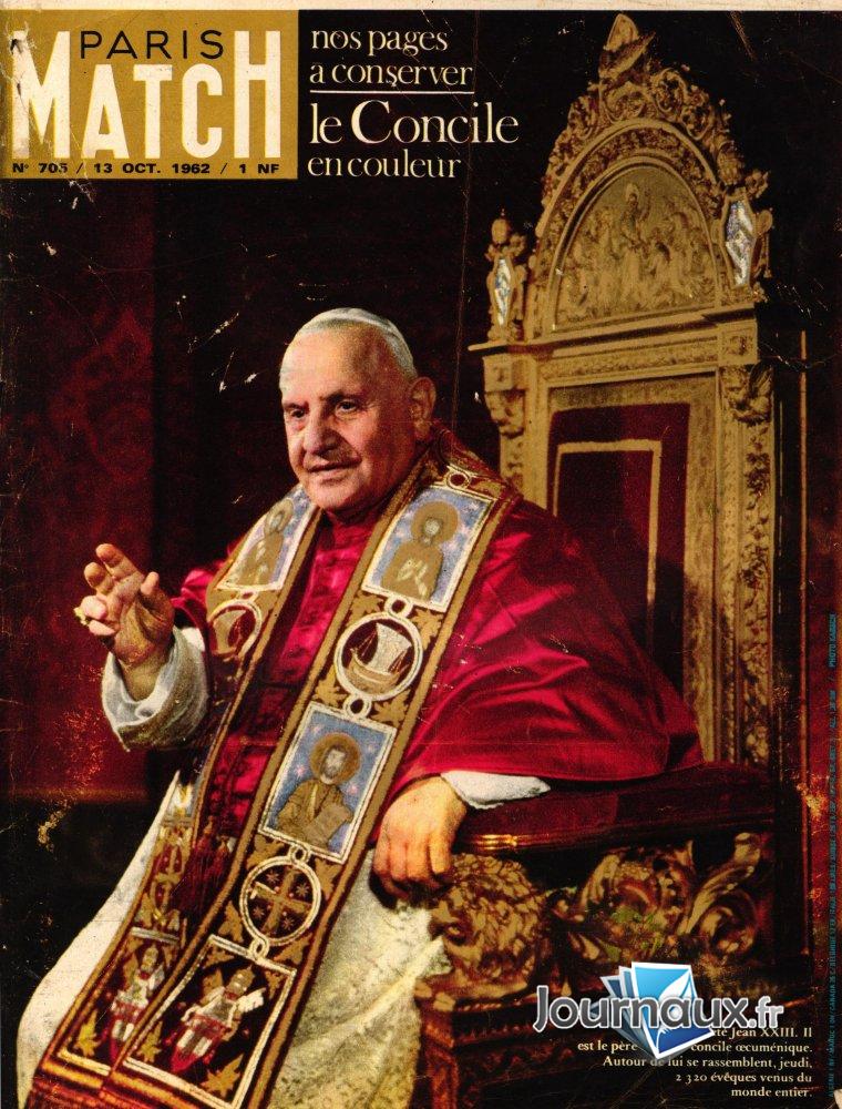 Paris Match du 13 Octobre 1962  - Jean XXIII  n° 705 2025-03-10