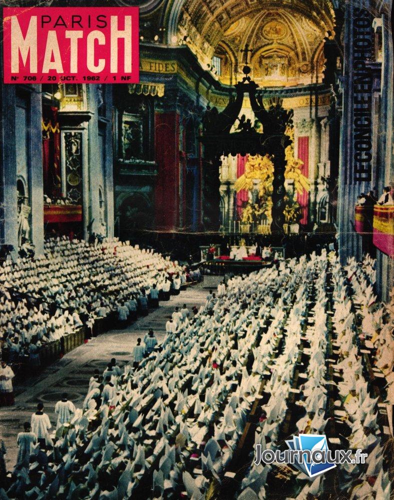 Paris Match du 20 Octobre 1962  - Le concile en photos  n° 706 2025-03-10