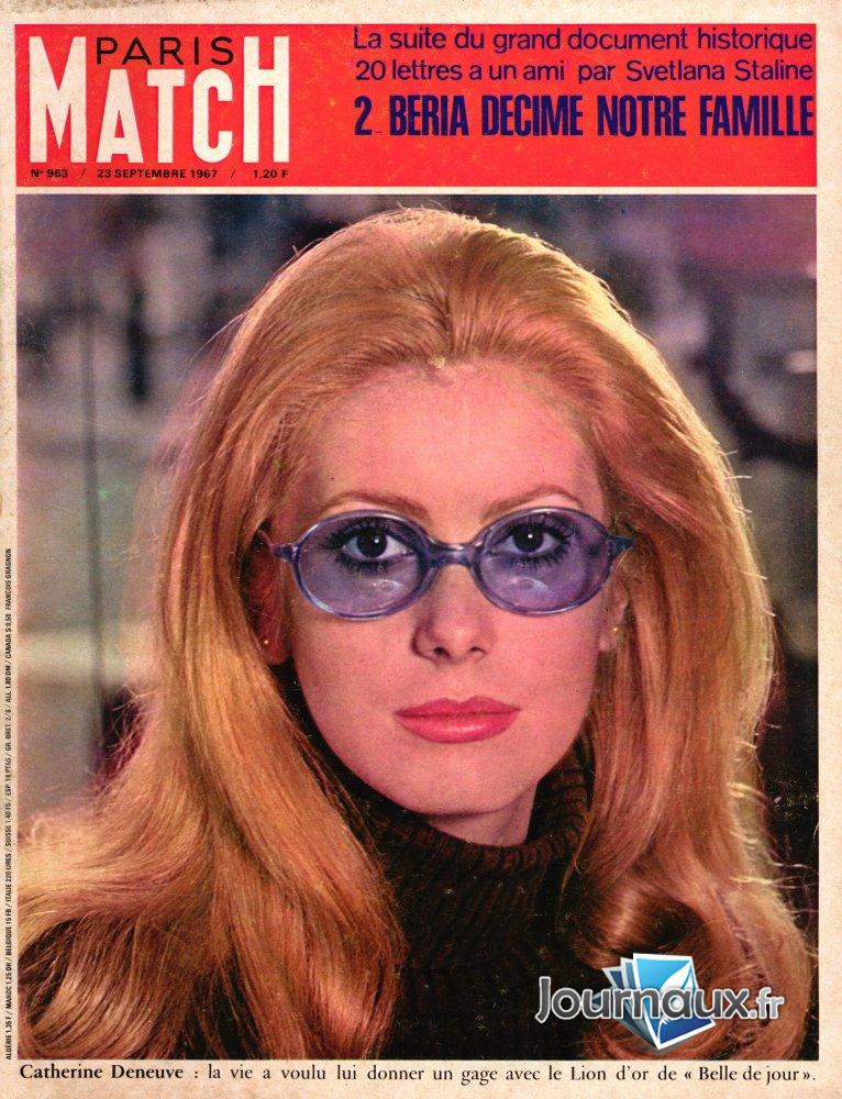 Paris Match du 23 Septembre 1967 Catherine Deneuve  n° 963 2024-06-12