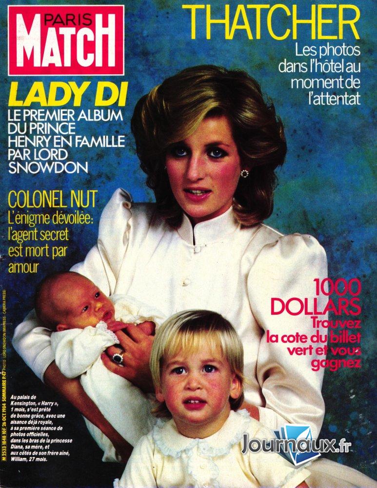Paris Match du 26-10-1984 Lady Di