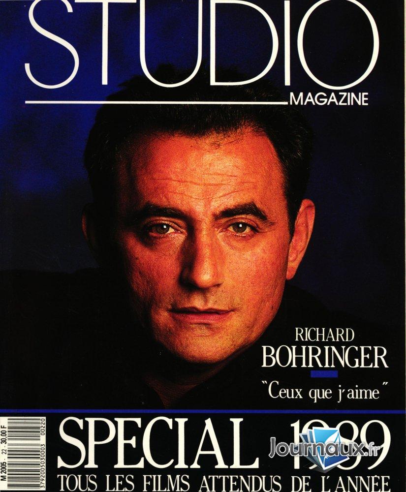 Studio Magazine Richard Bohringer Janvier 1989