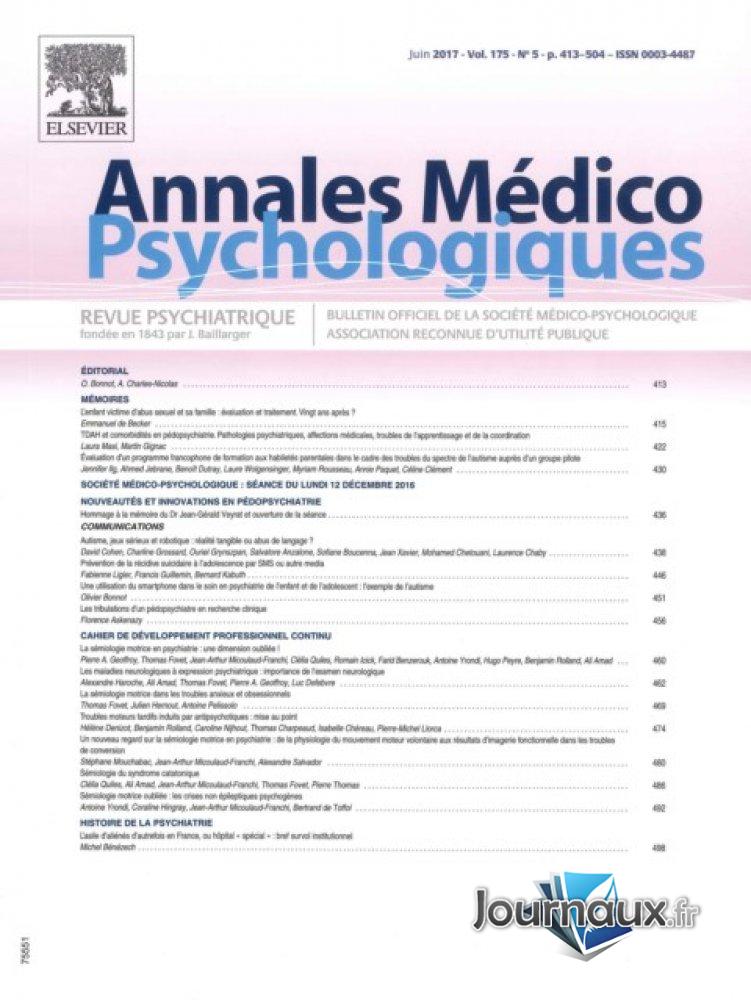 Annales Medico Psychologiques