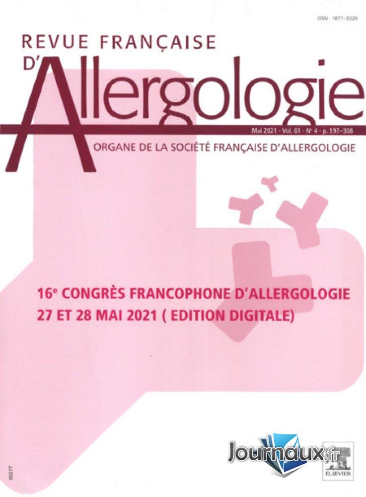 Revue Française d'Allergologie