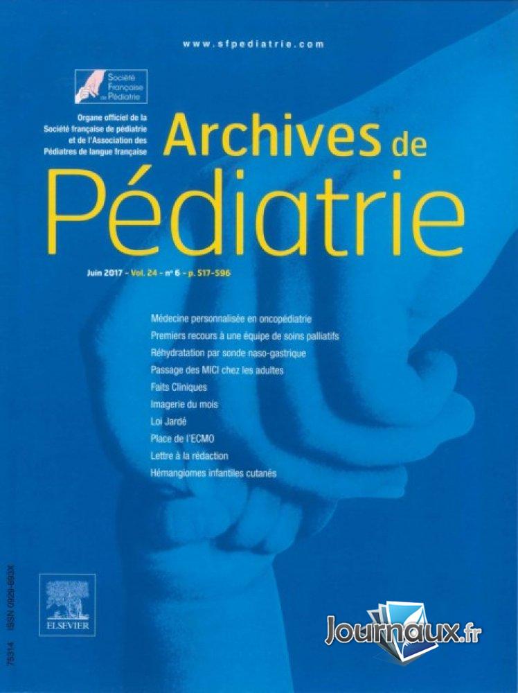 Archives de pédiatrie