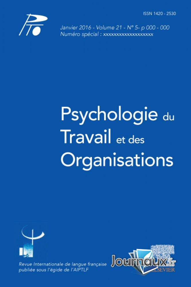 Psychologie du Travail et des organisations