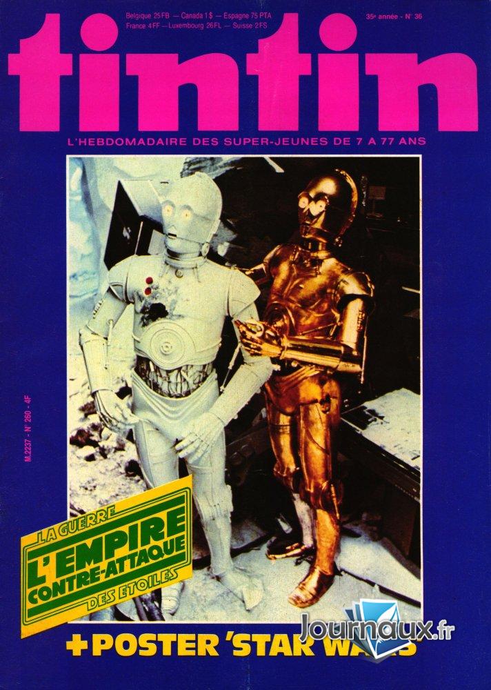 Tintin magazine du 28 août 1980 n° 260 2026-09-14