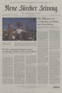 NEUE ZURCHER ZEITUNG 13 Mai 2026 n° 513 2026-05-15