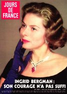 Jours de France du 04 Septembre 1982 Ingrid Bergman