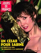 Jours de France du 09 Mars 1985 Sabine Azema