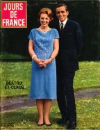 Jours de France du 12 Mars 1966 - Beatrix et Claus 