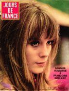 Jours de France du 15 Juillet 1967 - Dernier Hommage a Françoise Dorleac 