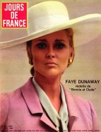 Jours de France du 7 Février 1968 - Faye Dunaway vedette de "Bonnie et Clyde " 