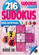 Edigrama 216 Sudokus - Tous les niveaux