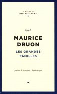 Maurice Druon - Les grandes familles - 1948