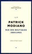 Patrick Modiano - Rue des Boutiques Obscures- 1978