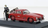 Mercedes 300 SL, rouge, Davos - 1957