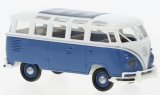 VW T1b Samba, blanche/blau - 1960