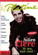 Platine Julien Clerc 30 ans tout rond Aout Septembre 1997