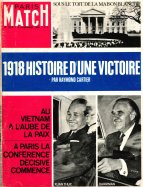 Paris Match du 9 Novembre 1968 - 1918 histoire d'une victoire