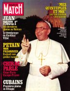Paris Match du 13 Octobre 1978 Jean Paul Ier