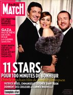 Paris Match du 31 Déc. 2008 au 7 Janv. 2009 - 11 stars pour 100 minutes de bonheur  