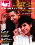 Paris Match du 19 au 25 Février 2009 - Daphné Roulier et Antoine de Caunes leur amour , c'est pas du cinéma