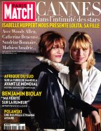 Paris Match du 20 au 26 Mai 2010 - Isabelle Huppert nous présente Lolita, sa fille