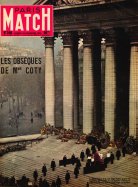 Paris Match du 26 Novembre 1955 Les obsèques de Mme Coty