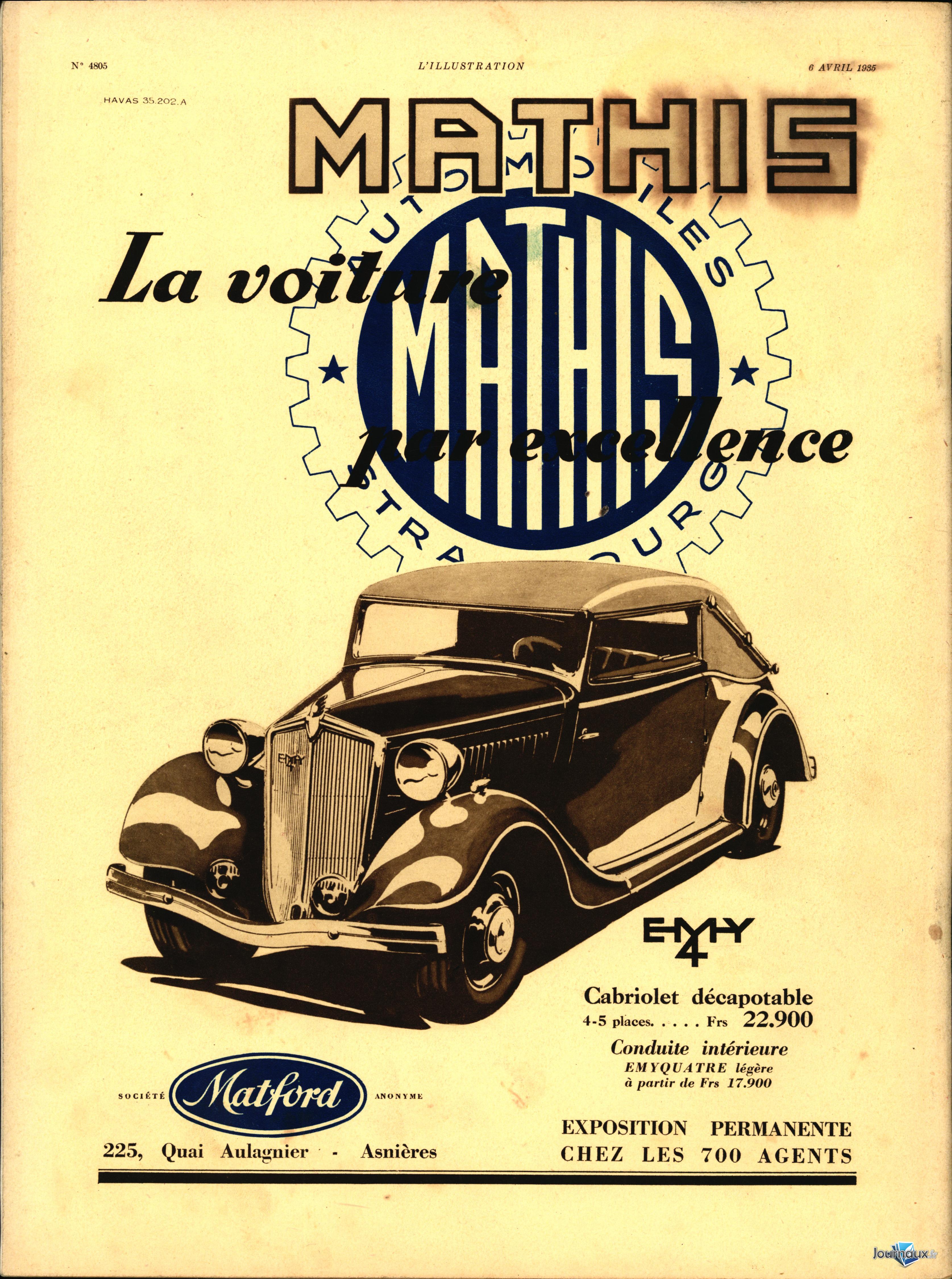 L'Illustration 06 Avril1935  n° 4805 2022-09-29